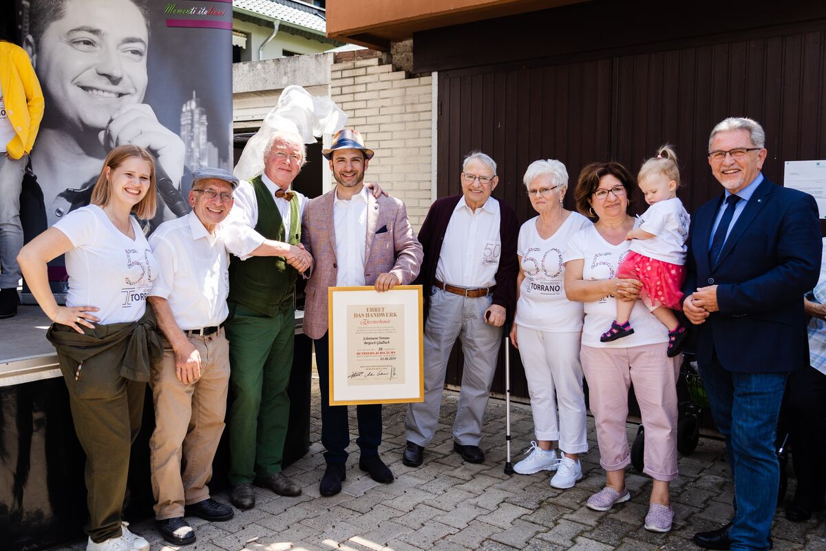 50-jähriges Jubiläum der Schreinerei Torrano
